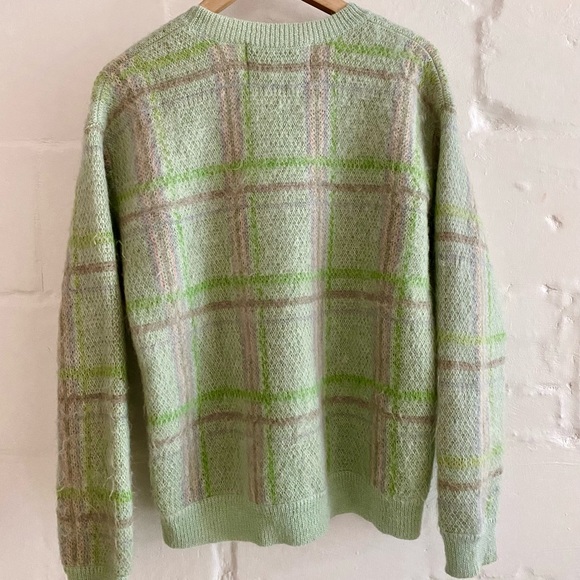 Designers Remix by Charlotte Eskildsen mohair-mix plaid sweater - Picture 3 of 5
